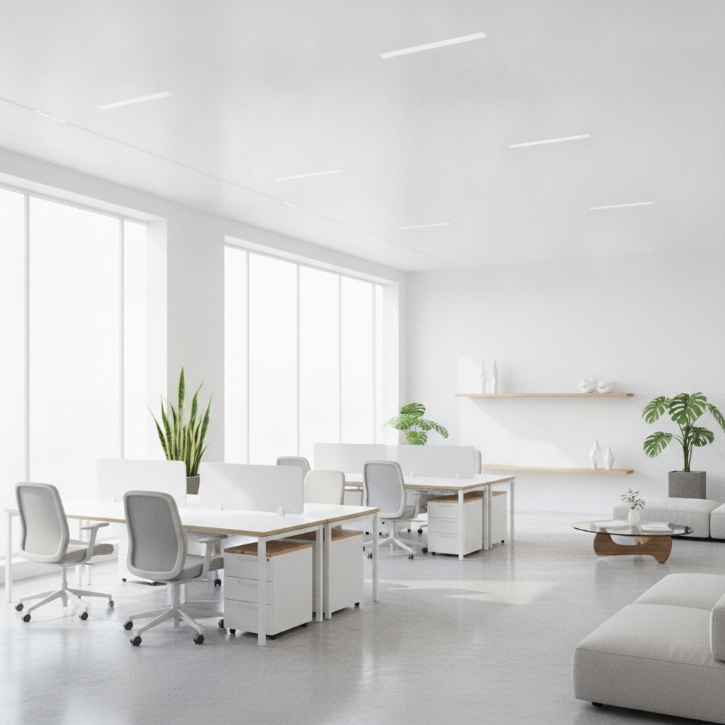Helle moderne Architektur im Innenraum